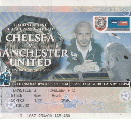 Chelsea v Manchester United 13-Aug-2000