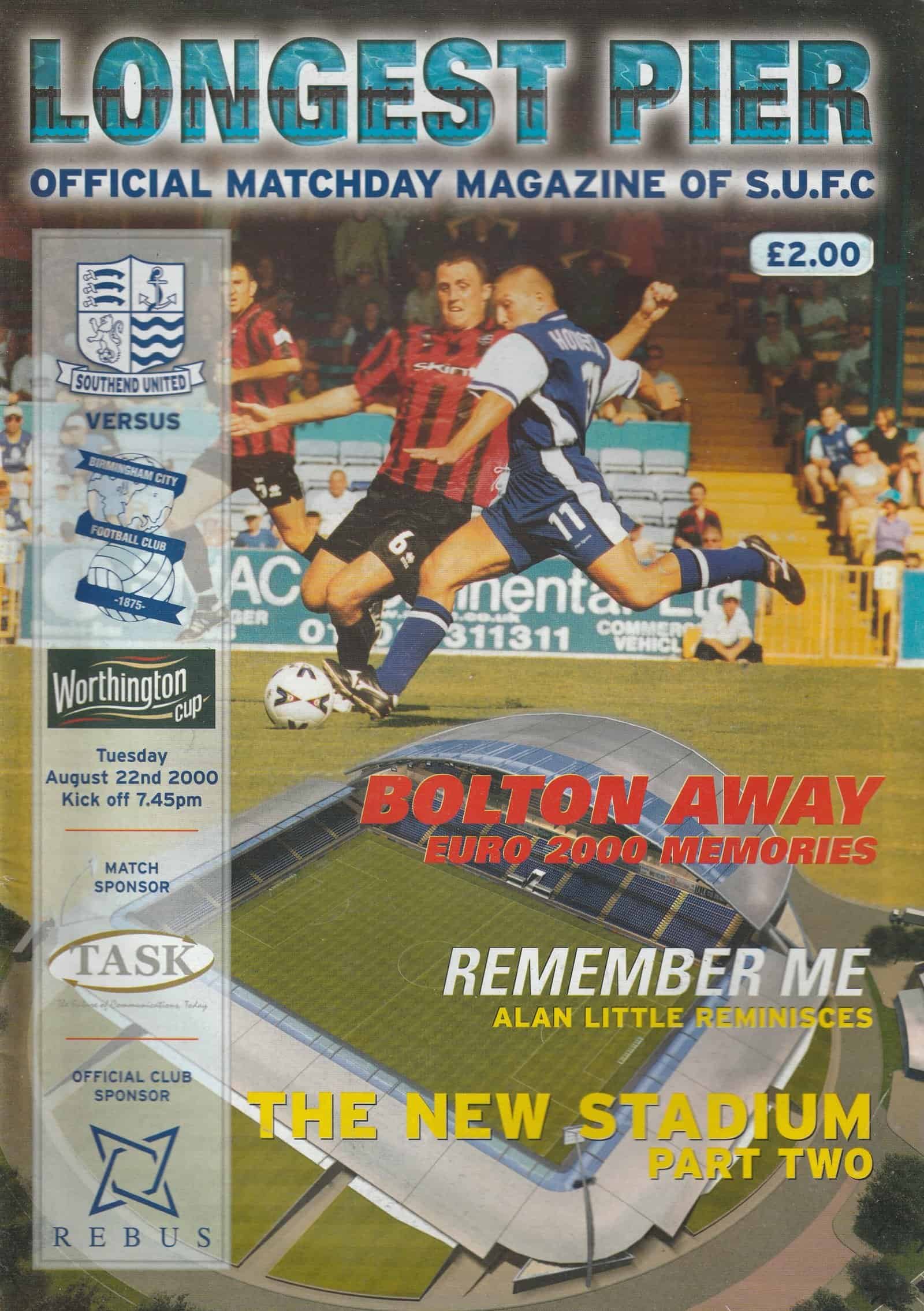 Southend United v Birmingham City 22-Aug-2000