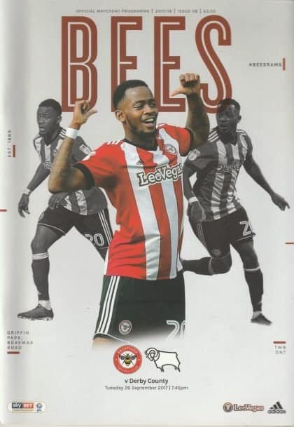 Brentford v Derby County 26-Sep-2017