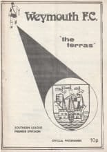 Weymouth v Bridgend Town 24-Aug-1977