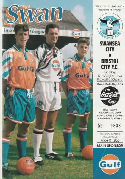 Swansea City v Bristol City 17-Aug-1993