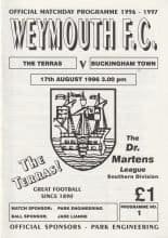Weymouth v Buckingham Town  17-Aug-1996