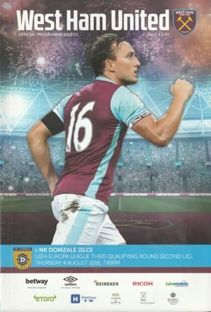 West Ham United v NK Domzale    03-Aug-2016