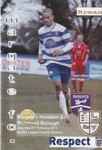 Margate v Hampton & Richmond Borough 23-Feb-2013