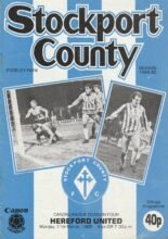 Stockport County v Hereford United 11-Mar-1985