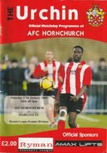 AFC Hornchurch v Margate 17-Jan-2009