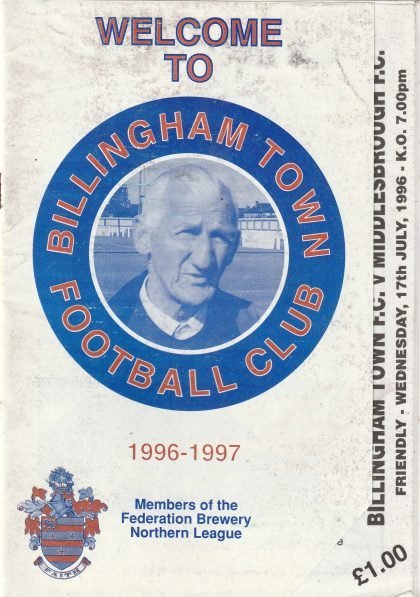 Billingham Town v Middlesbrough 17-Jul-1996