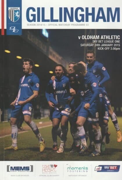 Gillingham v Oldham Athletic 24-Jan-2015