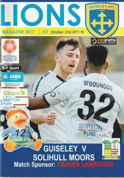 Guiseley v Solihull Moors 21-Oct-2017