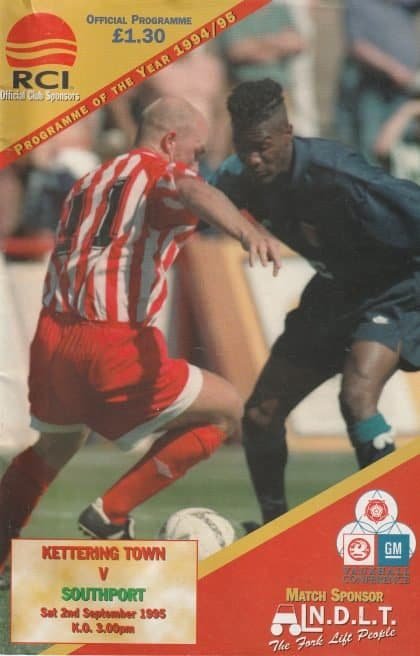 Kettering Town v Southport 02-Sep-1995