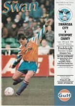Swansea City v Stockport County 12-Apr-1994