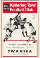 Kettering Town v Swansea City 02-Dec-1974