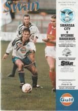 Swansea City v Wycombe Wanderers 01-Mar-1994