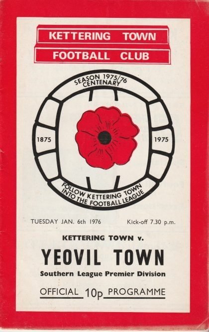 Kettering Town v Yeovil Town 06-Jan-1976
