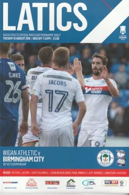 Wigan Athletic v Birmingham City 16-Aug-2016