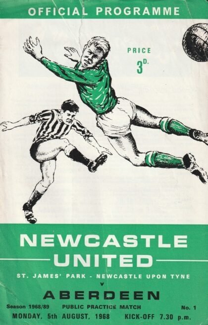 Newcastle United v Aberdeen   05-Aug-1968