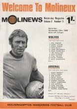 Wolverhampton Wanderers v Arsenal 15-Nov-1969