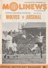 Wolverhampton Wanderers v Arsenal 15-Apr-1974