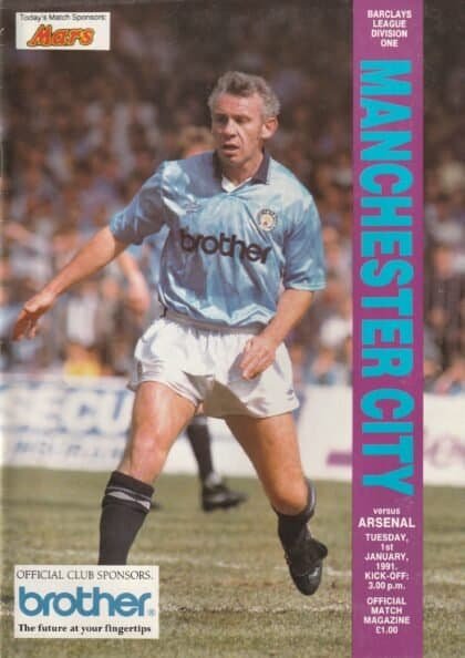 Manchester City v Arsenal 01-Jan-1991
