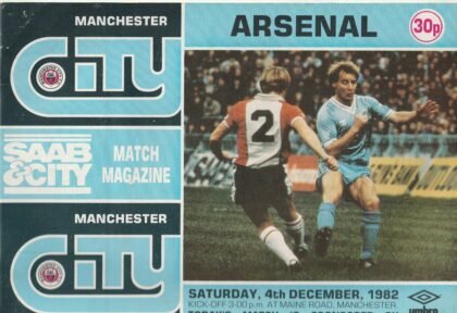 Manchester City v Arsenal 04-Dec-1982