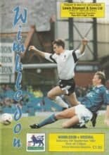 Wimbledon v Arsenal 05-Sep-1992