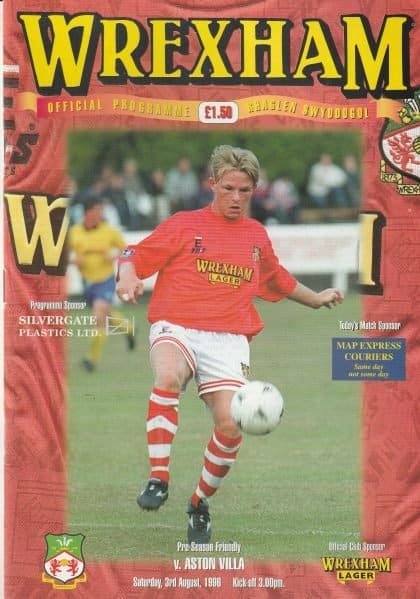 Wrexham v Aston Villa 03-Aug-1996