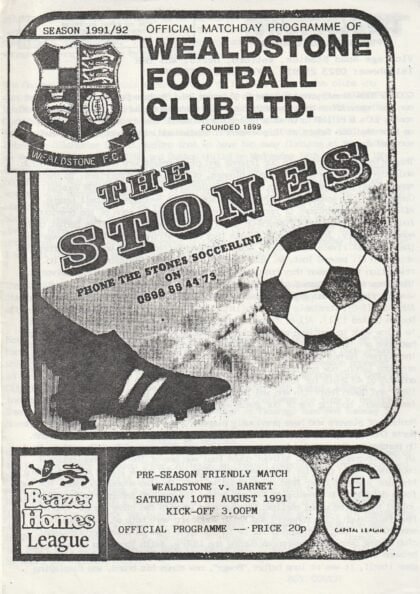 Wealdstone v Barnet  10-Aug-1991
