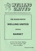 Welling United v Barnet  03-Aug-1991
