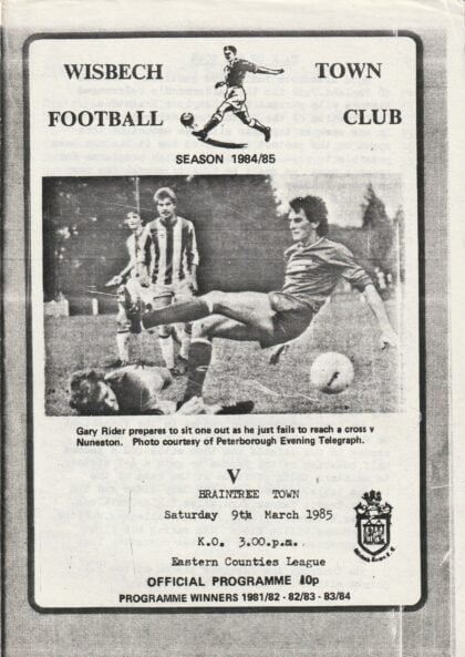 Wisbech Town v Braintree Town 09-Mar-1985