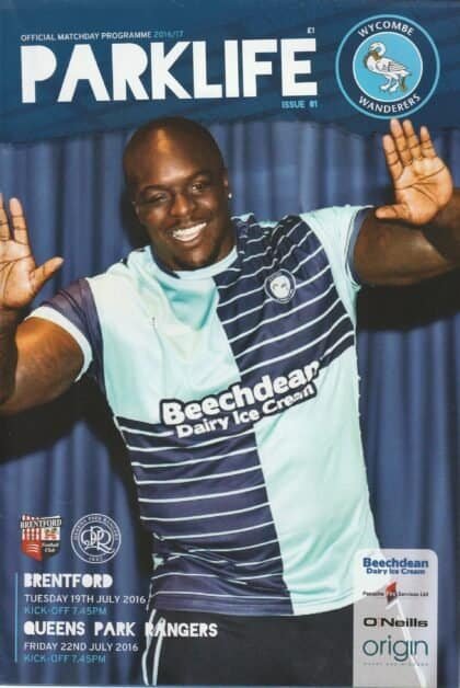 Wycombe Wanderers v Brentford 19-Jul-2016