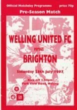 Welling United v Brighton & Hove Albion 26-Jul-1997