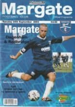 Dagenham & Redbridge v Margate  24-Sep-2002
