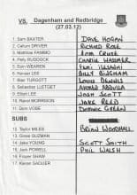 West Ham United v Dagenham & Redbridge 27-Mar-2012