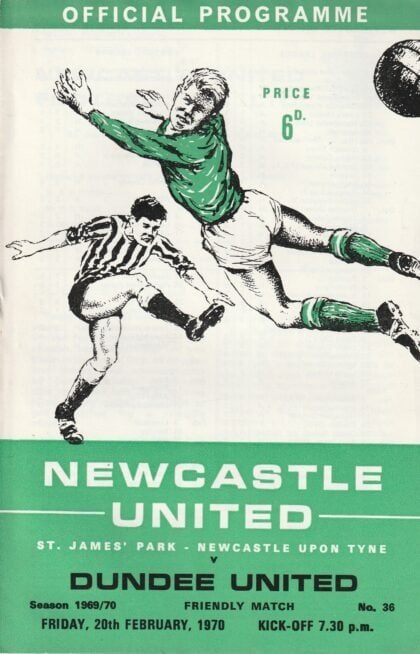 Newcastle United v Dundee United 20-Feb-1970