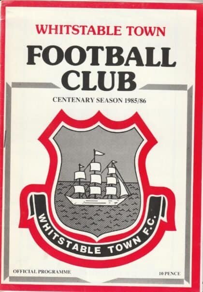 Whitstable Town v Folkestone 1985-86