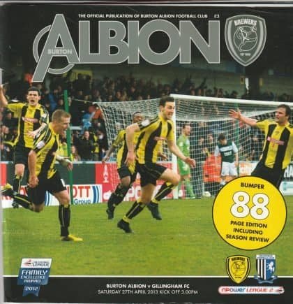 Burton Albion v Gillingham 27-Apr-2013