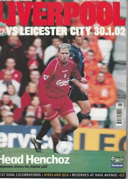 Liverpool v Leicester City 30-Jan-2002