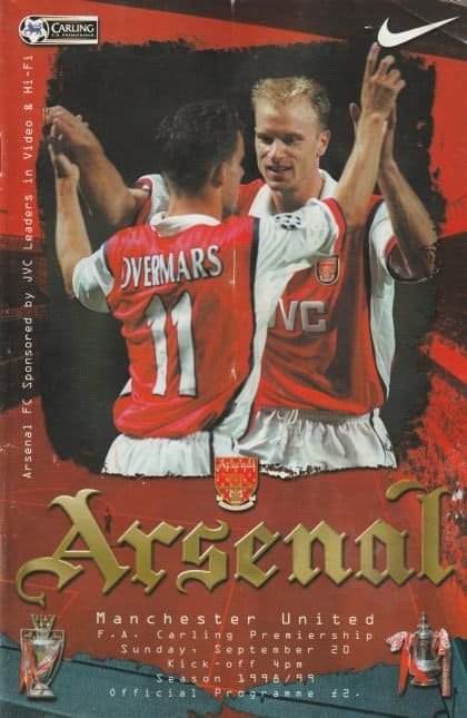 Arsenal v Manchester United 20-Sep-1998