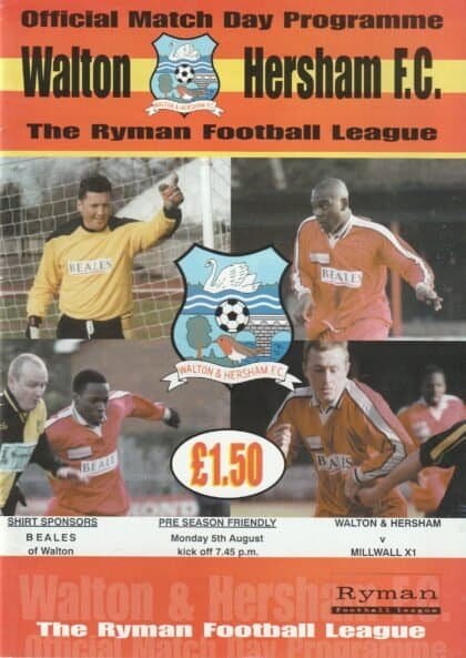 Walton & Hersham v Millwall XI 05-Aug-2002