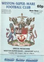 Weston-Super-Mare v Newport AFC  24-Aug-1993