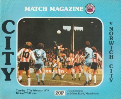 Manchester City v Norwich City 27-Feb-1979