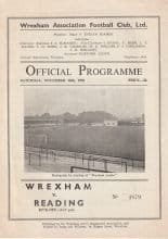 Wrexham v Reading 28-Nov-1959