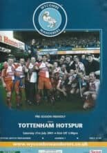 Wycombe Wanderers v Tottenham Hotspur 21-Jul-2001