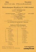 Wolverhampton Wanderers Youth v Walsall Youth  05-Dec-1990