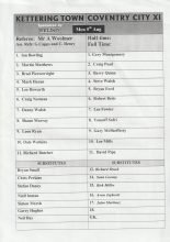 Kettering Town v Coventry City 05-Aug-2002