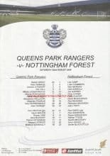 Queens Park Rangers v Nottingham Forest 22-Aug-2009