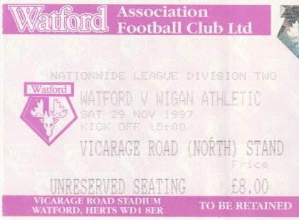Watford v Wigan Athletic 29-Nov-1997