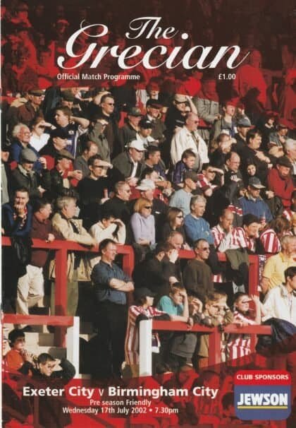 Exeter City v Birmingham City 17-Jul-2002