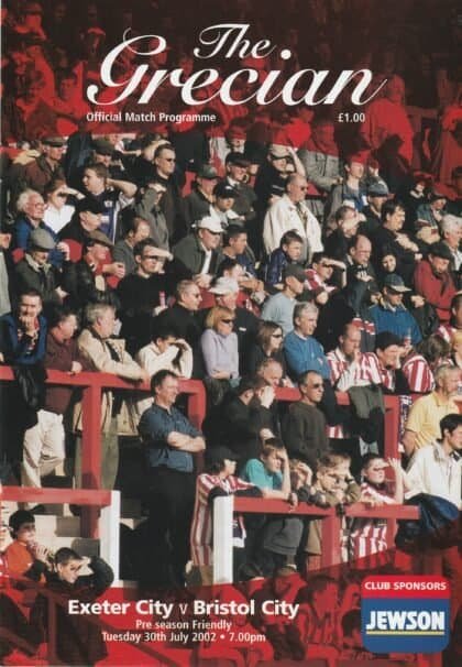 Exeter City v Bristol City 30-Jul-2002