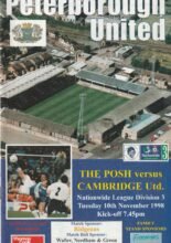 Peterborough United v Cambridge United 10-Nov-1998